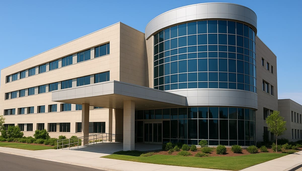 مبنى المستشفى الإيراني من الخارج